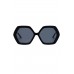 Vacanza Black Hexagon Sunglasses